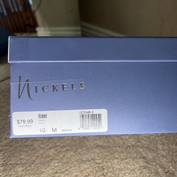 Nickels Marlon Black Buckled Heeled Booties - Sz 10 w/ box - Picture 8 of 8